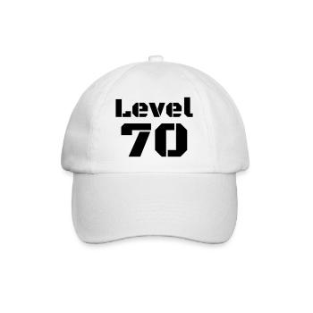 Level 70 - Baseball Cap - white/white - Front