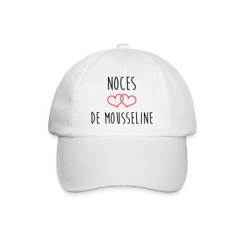 Noces de mousseline 36 ans de mariage - Casquette classique - blanc/blanc - Devant