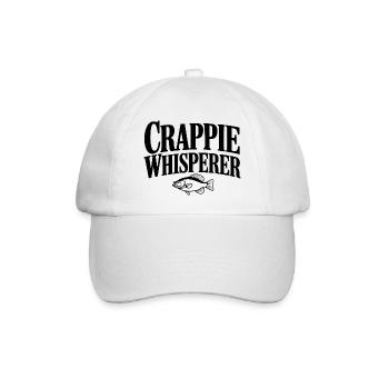 Crappie Whisperer - Baseballkappe - Weiß/Weiß - Vorne