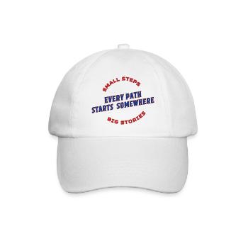 Every Path Starts Somewhere - Baseball Cap - white/white - Front