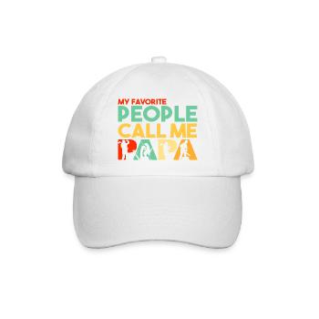 Meine Lieblingsleute nennen mich Papa Holzfällerarbeiter - Baseballkappe - Weiß/Weiß - Vorne