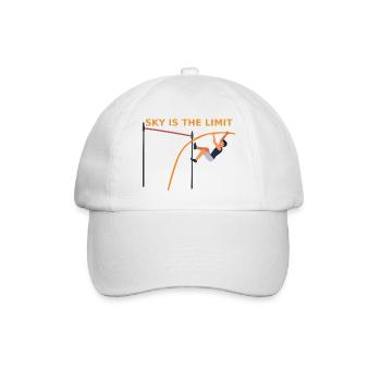 Stabhochsprung - Sky is the Limit - Baseballkappe - Weiß/Weiß - Vorne