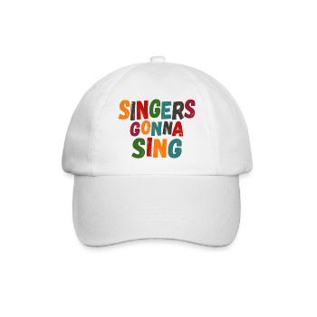 Les chanteurs vont chanter - Casquette classique - blanc/blanc - Devant