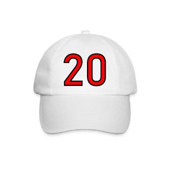 20. 20th ANNIVERSARY. 20 YEARS ANNIVERSARY. 20 YEARS. - Baseball Cap - white/white - Front