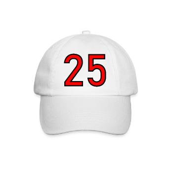 25. 25 YEARS. 25th ANNIVERSARY. 25 YEARS ANNIVERSARY. - Baseball Cap - white/white - Front