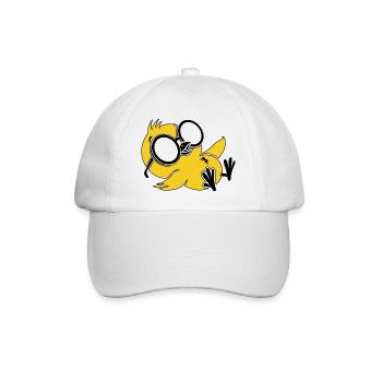 Cool Chill Penguin Sunglasses Funny Summer Tee - Baseball Cap - white/white - Front
