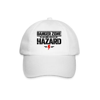 Interdit d’entrée Symbole d’avertissement haute tension minimal - Casquette classique - blanc/blanc - Devant