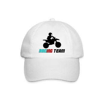Racing Neon Typo Sprint - Baseballkappe - Weiß/Weiß - Vorne