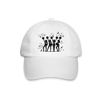 Cheerpom pom girls Mom Cheerleading - Casquette classique - blanc/blanc - Devant