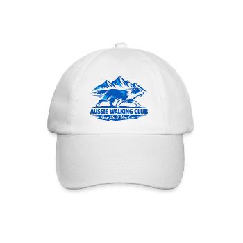 Aussie Walking Club Dog Walking - Baseball Cap - white/white - Front