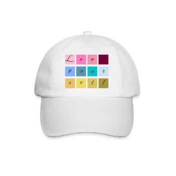 Love Yourself Lettering Pastel - Baseball Cap - white/white - Front