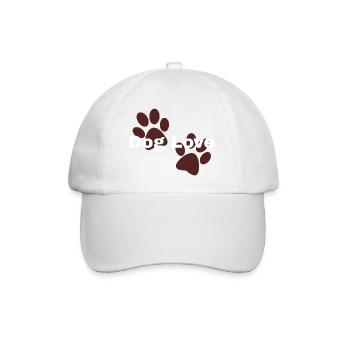 Dog Love – Paws Pair - Baseball Cap - white/white - Front
