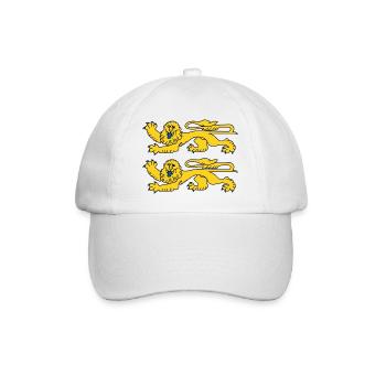 Normandy Gold On Gueules T-Shirt Humorgeschenk - Baseballkappe - Weiß/Weiß - Vorne