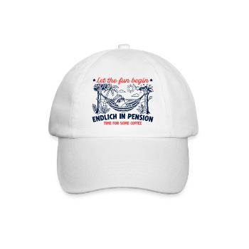 Enfin dans Pension Retro Coffee - Casquette classique - blanc/blanc - Devant