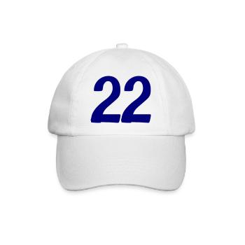22 - Baseball Cap - white/white - Front