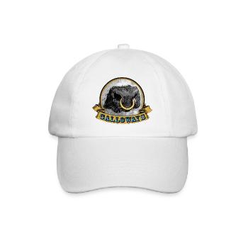 Galloway Ring Cow Logo - Baseball Cap - white/white - Front