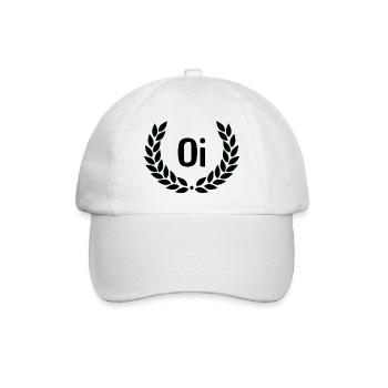 Contour de la couronne de laurier vert - Casquette classique - blanc/blanc - Devant