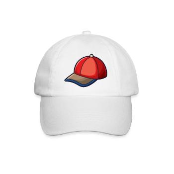 Casquette de baseball de dessins animés - Casquette classique - blanc/blanc - Devant