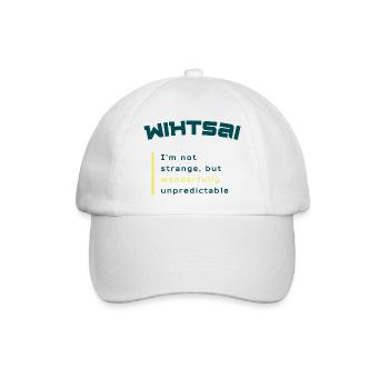 WIHTSAI | Merveilleusement imprévisible - Casquette classique - blanc/blanc - Devant