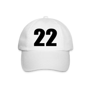 22 - Baseball Cap - white/white - Front
