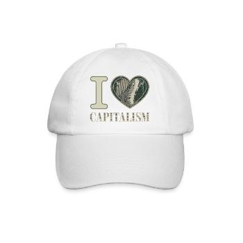 I Love Capitalism Entrepreneurs Stocks Capitalism - Baseball Cap - white/white - Front