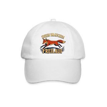 Schlaue Füchsen brauchen Freilauf - Baseballkappe - Weiß/Weiß - Vorne