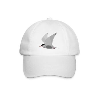 Whiskered Tern - Baseball Cap - white/white - Front