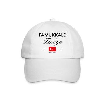 Pamukkale Turkey Coordinates Travel Souvenir - Baseball Cap - white/white - Front