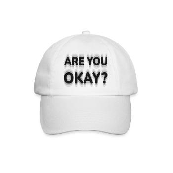 Are You Okay Optical Illusion Hard To Focus Trippy - Baseball Cap - white/white - Front