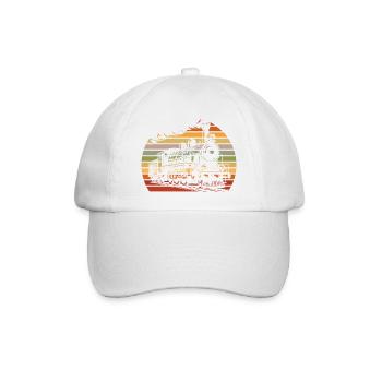 Locomotive rétro vintage Sunset Train - Casquette classique - blanc/blanc - Devant