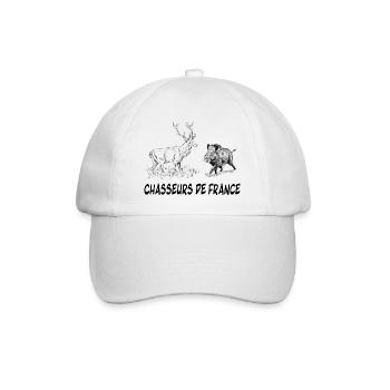 chasseursdefrance - Casquette classique - blanc/blanc - Devant