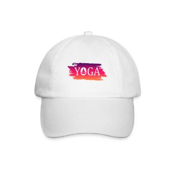 Yoga - Baseballkappe - Weiß/Weiß - Vorne