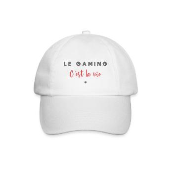 Le gaming c est la vie - Casquette classique - blanc/blanc - Devant