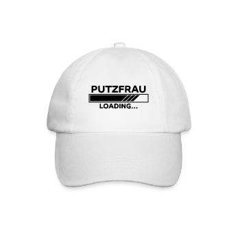 Putzfrau Spruch Reinigungskraft Putzfrau Geschenk - Baseballkappe - Weiß/Weiß - Vorne