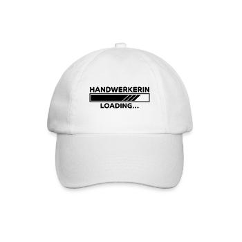 Handwerkerin Spruch Lustiges Handwerkerin Geschenk - Baseballkappe - Weiß/Weiß - Vorne