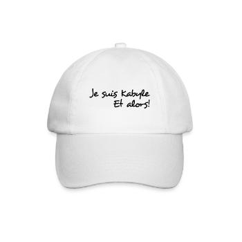 Je suis Kabyle et alors! - Casquette classique - blanc/blanc - Devant