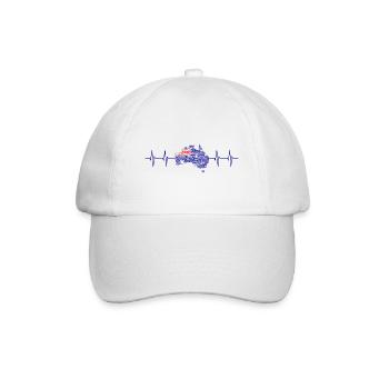 Australien - Australia - Baseballkappe - Weiß/Weiß - Vorne