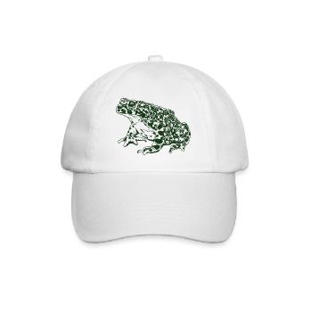 Krötenfrosch Grafik Aquatische Amphibienfrosch Liebhaber - Baseballkappe - Weiß/Weiß - Vorne