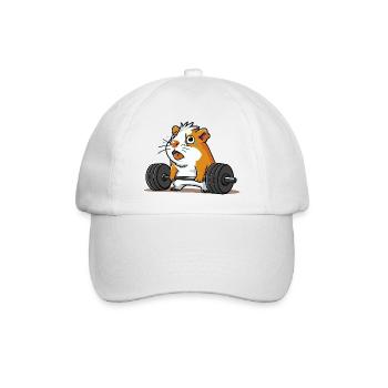Soulevé De Terre Muscu Cochon D’Inde - Casquette classique - blanc/blanc - Devant