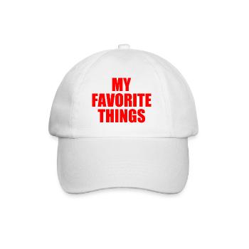 my favorite things - Baseballkappe - Weiß/Weiß - Vorne