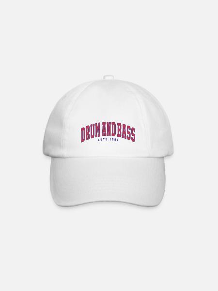Drum And Bass Jersey - Baseball Cap - white/white