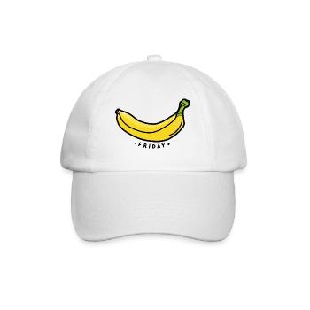 FRIDAY banana - Casquette classique - blanc/blanc - Devant