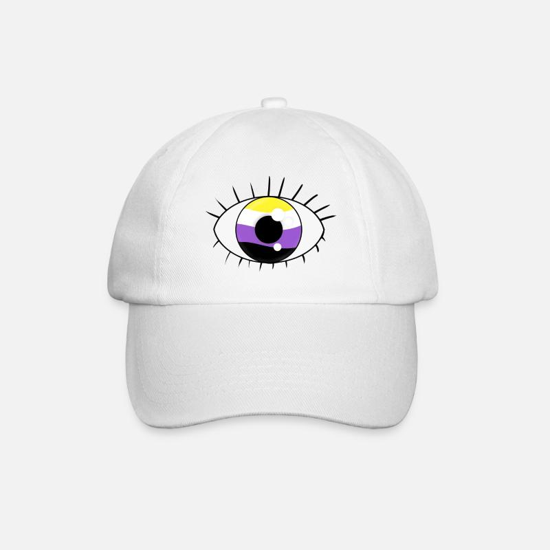 Eye non binary - Casquette classique - blanc/blanc