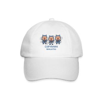 Cute Capybaras Ninjas Copybara Ninjutsu - Baseball Cap - white/white - Front