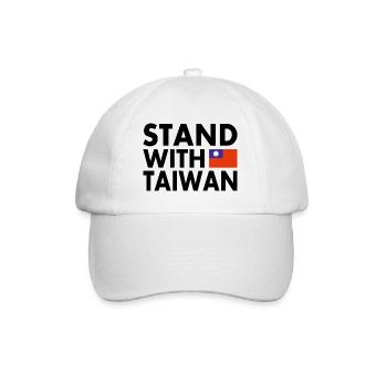 Stand with taiwan - Baseball Cap - white/white - Front