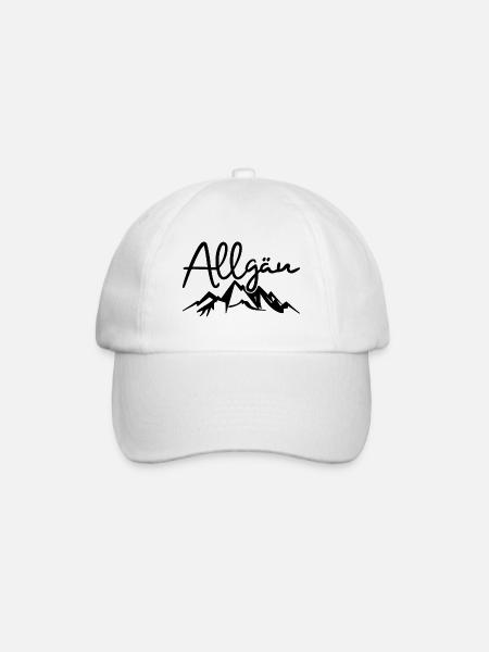 Allgäu Wandern Berge Natur - Baseballkappe - Weiß/Weiß