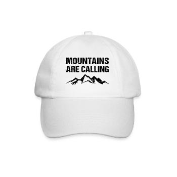 Mountains Are Calling Berge Outdoor - Baseball Cap - white/white - Front