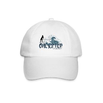 One X Step Ahead! Japan Wave Longboard Surfer - Baseball Cap - white/white - Front