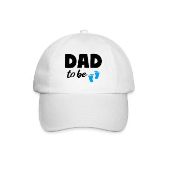 Papa sera Boy Dad Grossesse Papa - Casquette classique - blanc/blanc - Devant