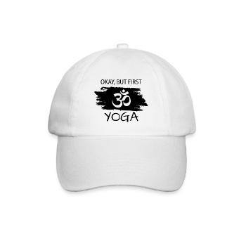 Yoga - Baseballkappe - Weiß/Weiß - Vorne